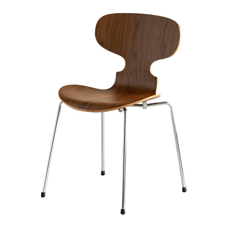 Silla de comedor de metal de estilo industrial, cocina, comedor, sillas laterales sin brazos