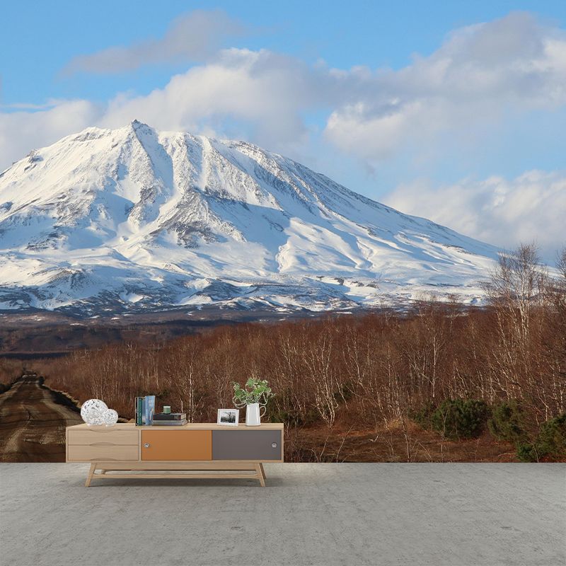 Mountain View Wall Mural Wallpaper Modern Mildew Resistant for Bedroom