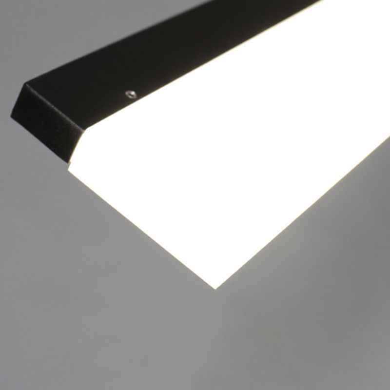Paxage de lampe à île LED Nordic moderne Office Rectangle Pendant Light