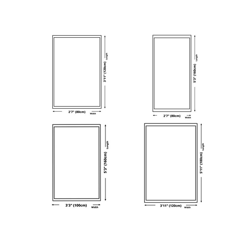 Apricot Color Lump Carpet Polyester Modern Area Carpet Washable Carpet for Home Decor