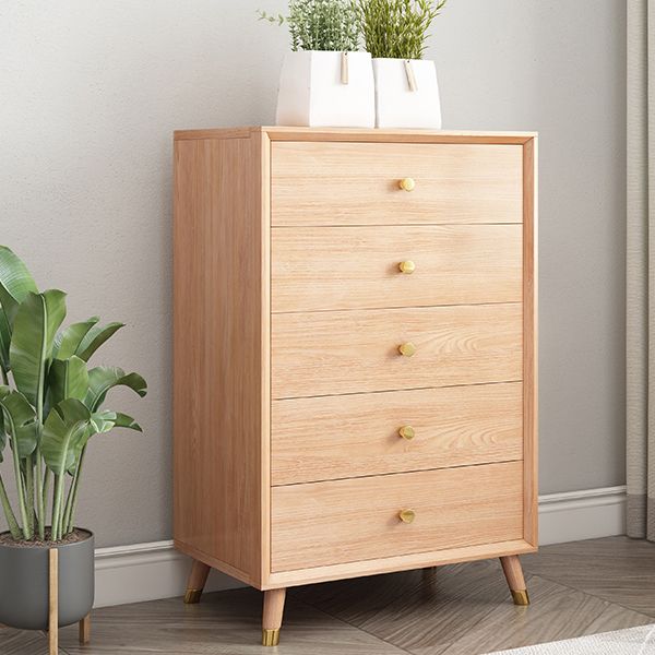 Wooden Chest Contemporary Glam Storage Chest Dresser with Drawers