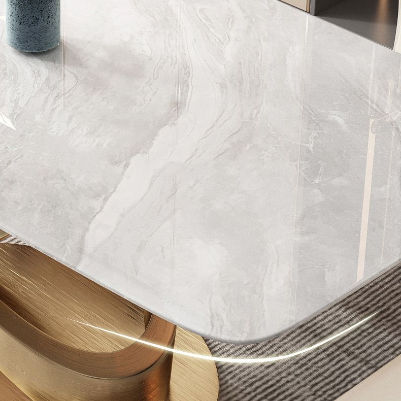 Luxurious Rectangle Dining Set 1/4/5/6/7 Pieces Sintered Stone Top Table Set