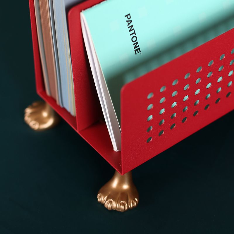 1 Shelf Metal Horizontal Bookshelf Standard Glam Closed Back Bookcase