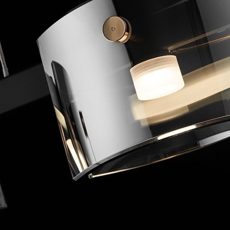 Nordic LED Island Lighting Fixture Simple Glass Hanging Light for Dining Room