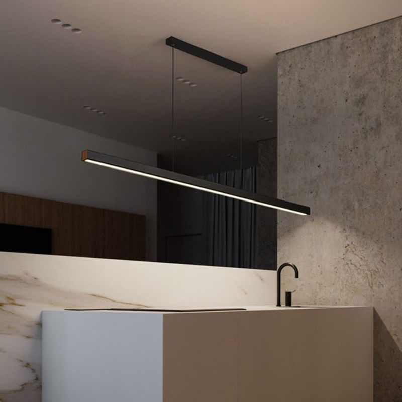 Simple Hanging Island Light Modern Metal LED Hanging Lighting Fixture for Sitting Room