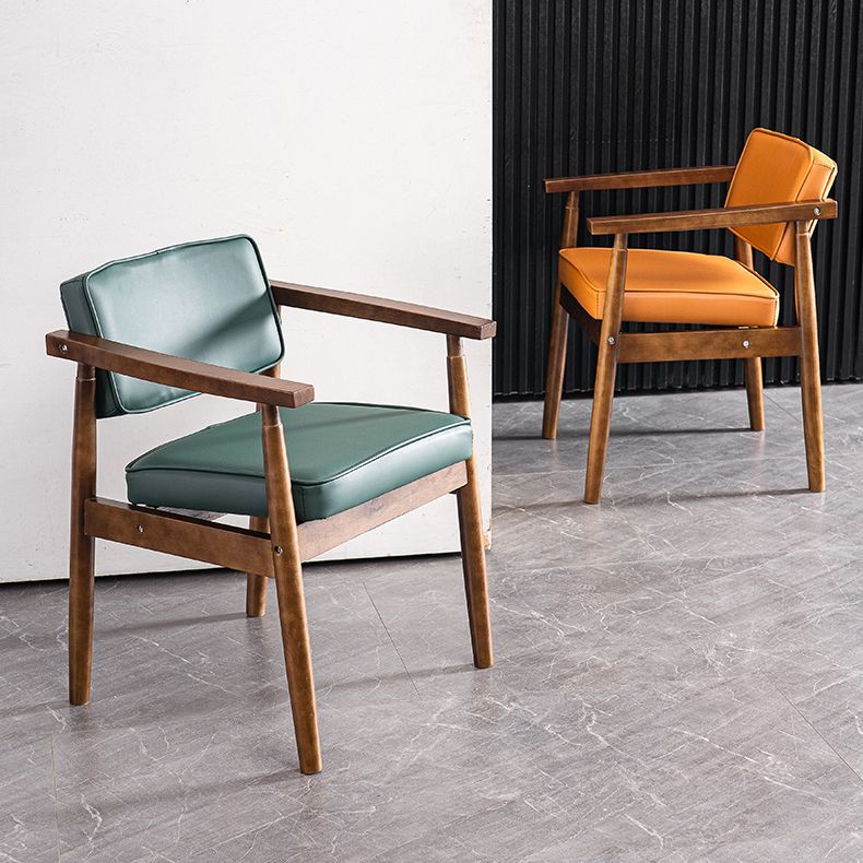 Chaise de salle à manger carrée en cuir contemporaine Open Danding Dining Sicater