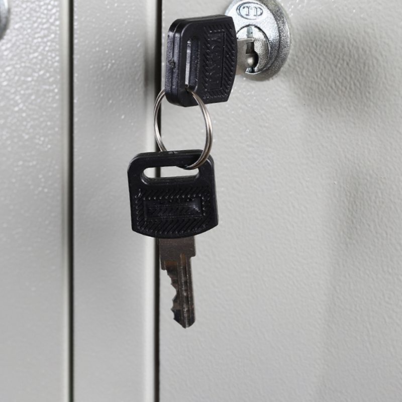 Metal Contemporary Cabinet for Home White Steel Storage Cabinet