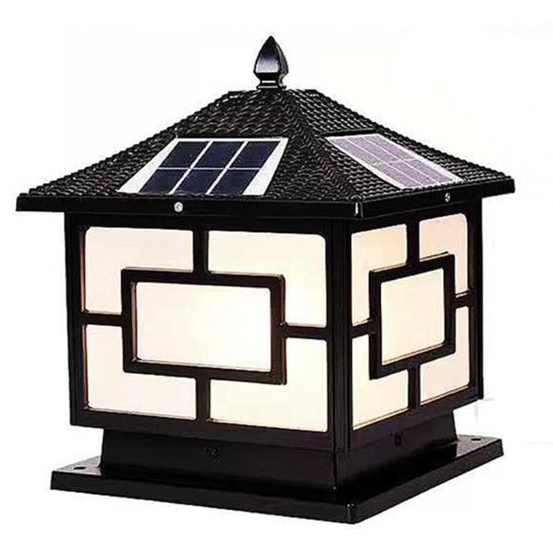 Contemporary Simple Pillar Lamp Household Solar Light for Garden