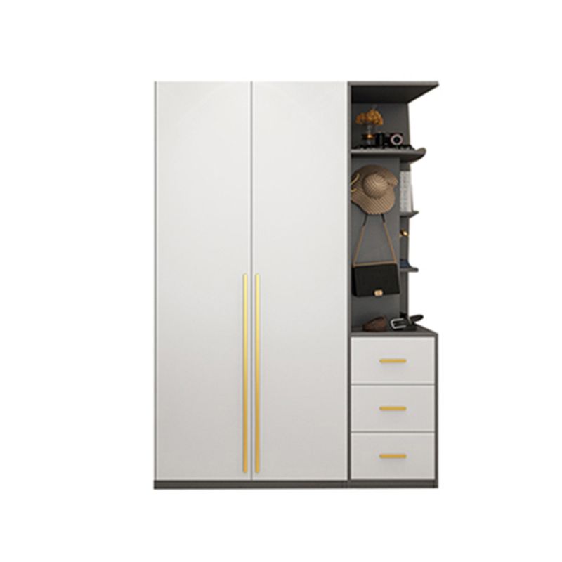 White Colour Wooden Wardrobe Soft Close Door Wardrobe Closet for Home