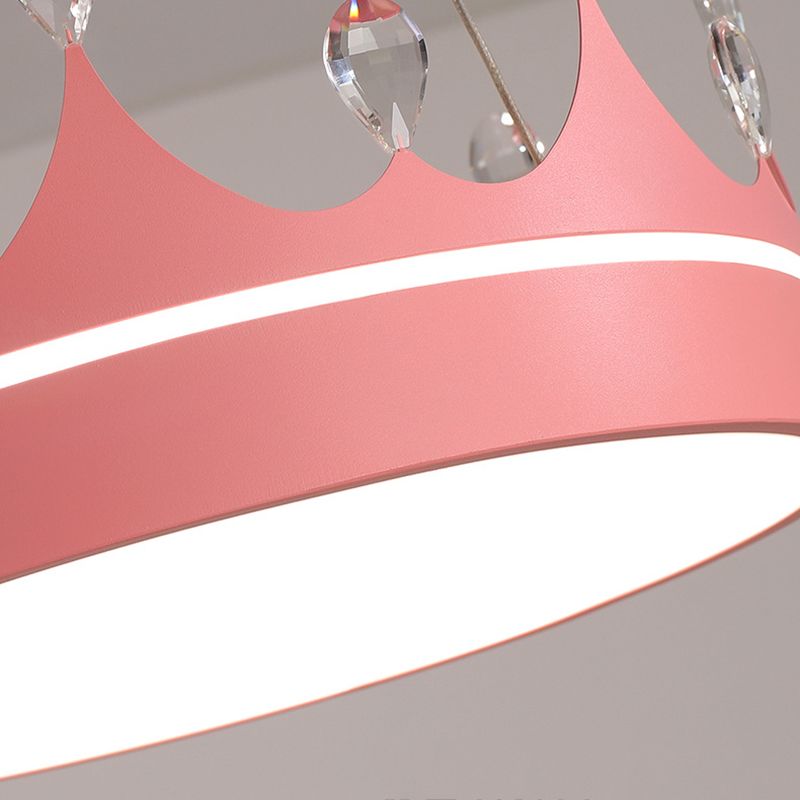 Kronenformhängelampe moderne LED -Anhängerlampe für Schlafzimmer