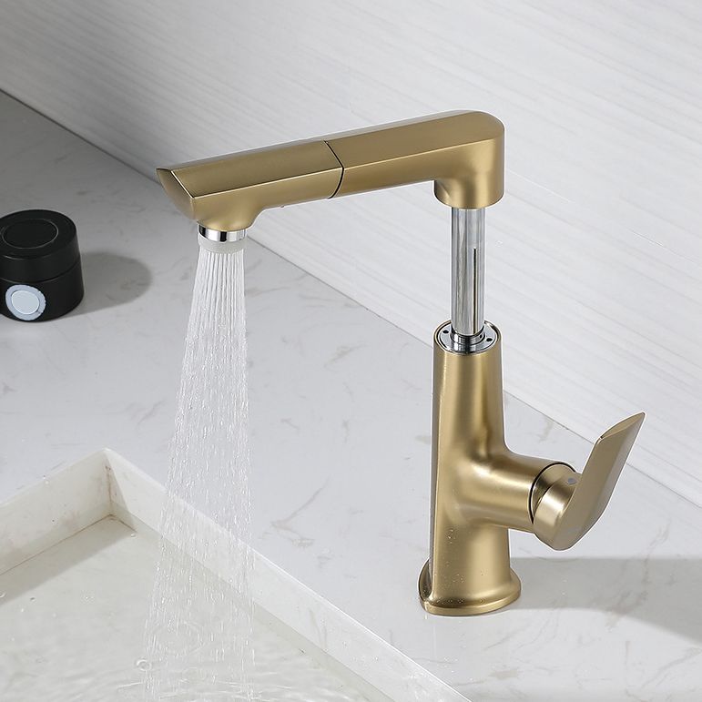 Centerset Lavatory Faucet Glam Style Faucet with Single Lever Handle