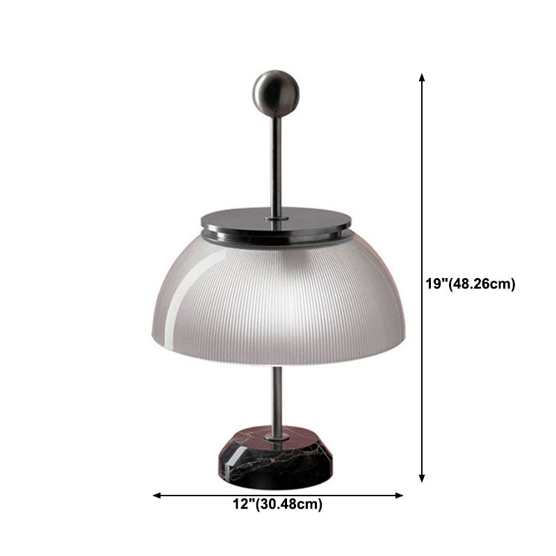 Glass Dome Table Lamp Modern Style 1 Light Night Table Lamps