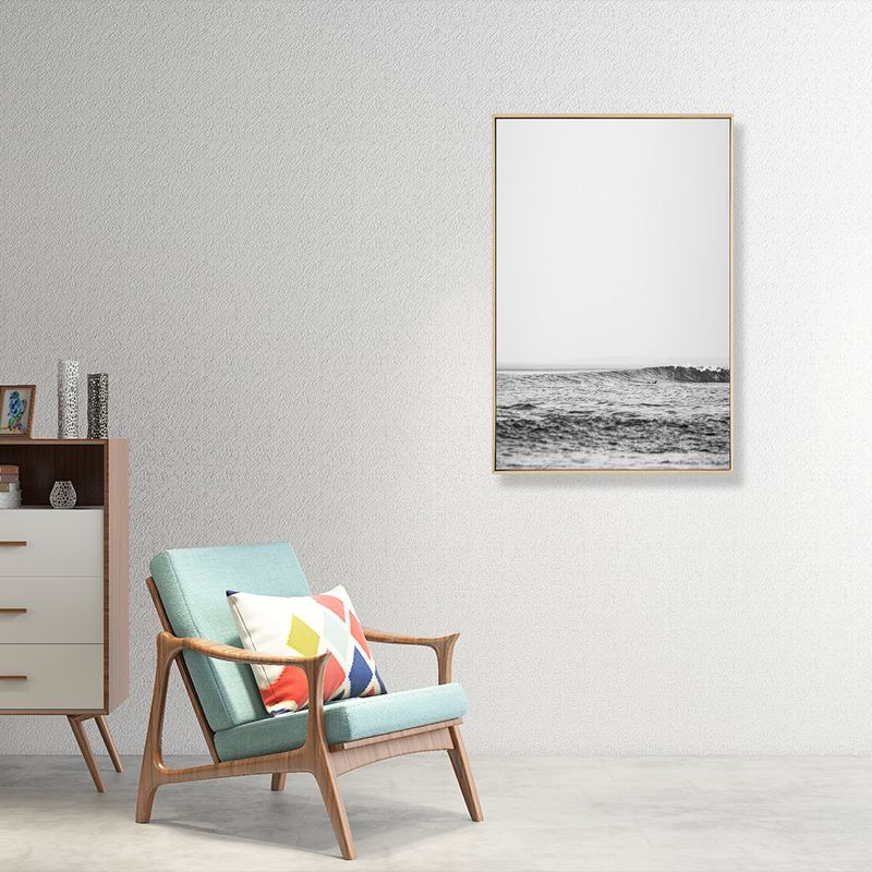 Tropix Photo Ocean Surface Art Print Toile texturée Couleur claire Décoration murale pour la maison