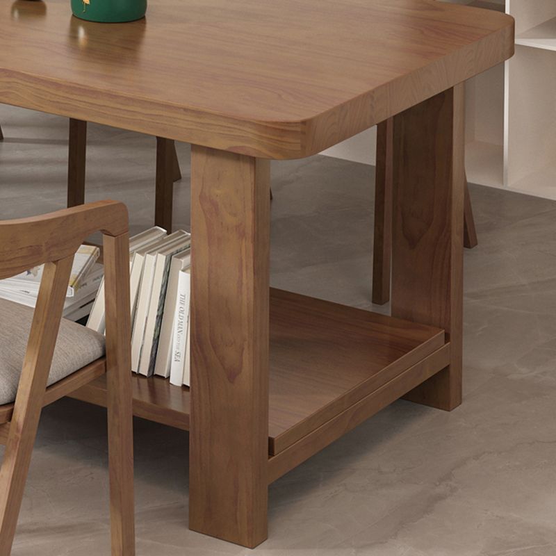 Solid Wood Meeting Room Writing Desk Rectangular Office Desk ,29.5-inch High