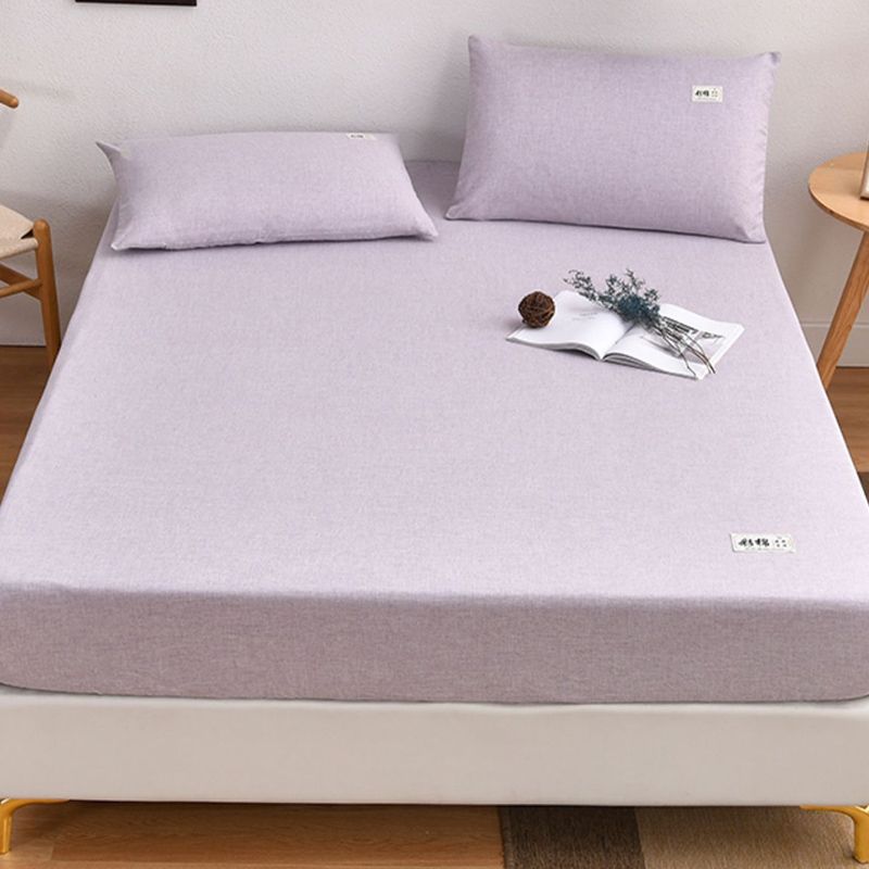 Modern Standard Bed Sheet Set Cotton Soild Sheet Set for Bedroom