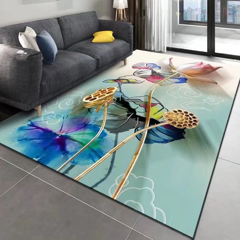 Dark Gray Deer Carpet Polyester Modern Carpet Stain Resistant Carpet for Home Decor