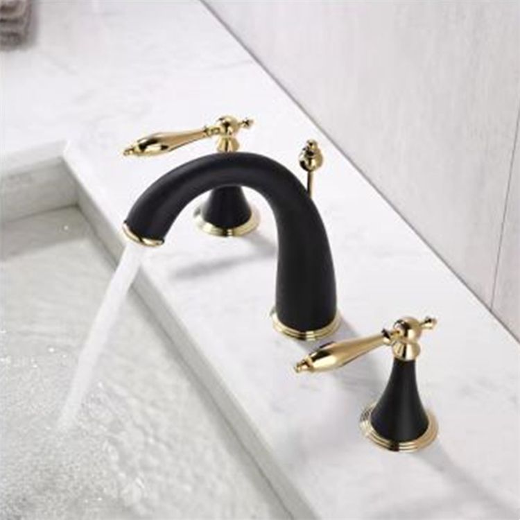 Deck Mounted Bathroom Faucet Modern Low Arc Roman Tub Faucet Trim