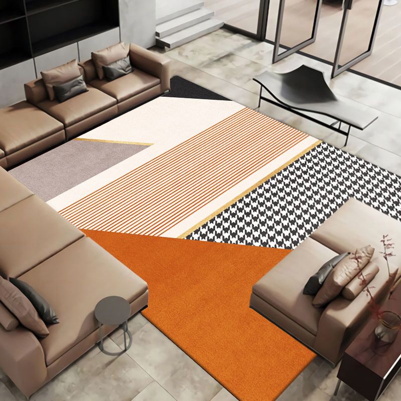Alfombra nórdica nórdica poliéster alfombra alfombra de respaldo sin deslizamiento para salón para salón