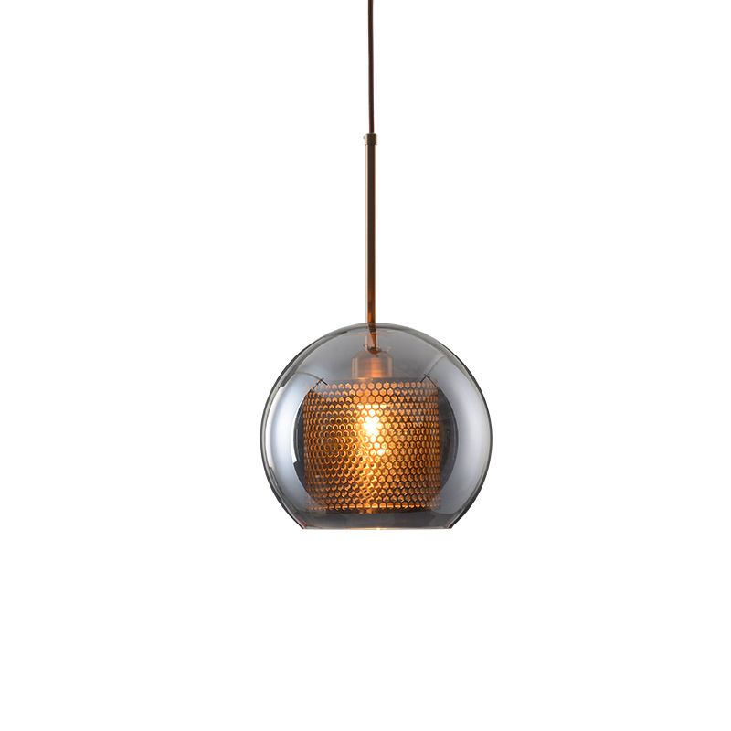 Glass Shade Hanging Light Industrial Style Pendant Lighting Ayémorrat pour le salon