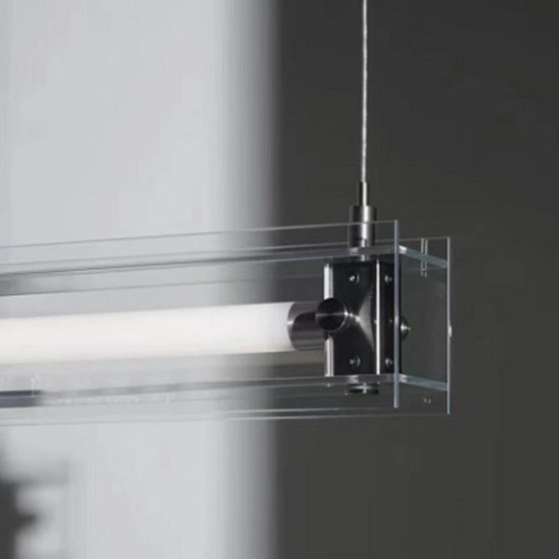 Clear Glass Ceiling Pendant Light Modern LED Kitchen Island Fixture