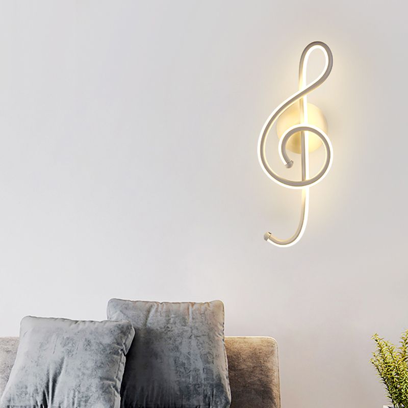 Moderner Stil Metall Wandleuchte lineare Form LED -Wandleuchte für Schlafzimmer