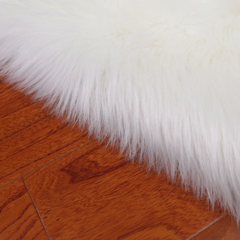 Contemporary Home Decoration Rug Plain Shag Indoor Carpet Polyester Stain Resistant Area Rug