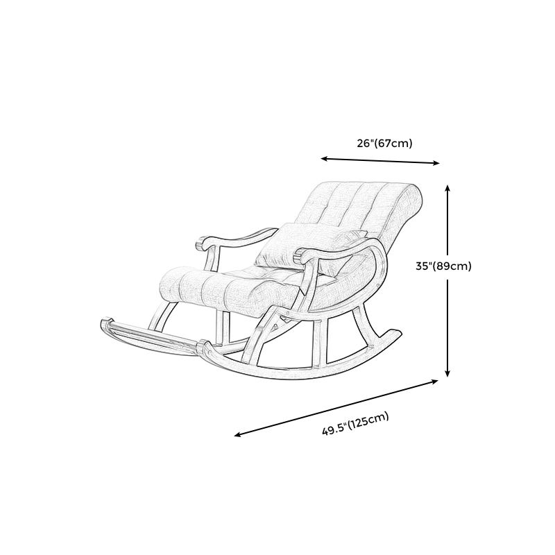 26.37" L x 49.21" W x 35.03" H Upholstered Lounge Chair Solid Wood Frame Accent Chair