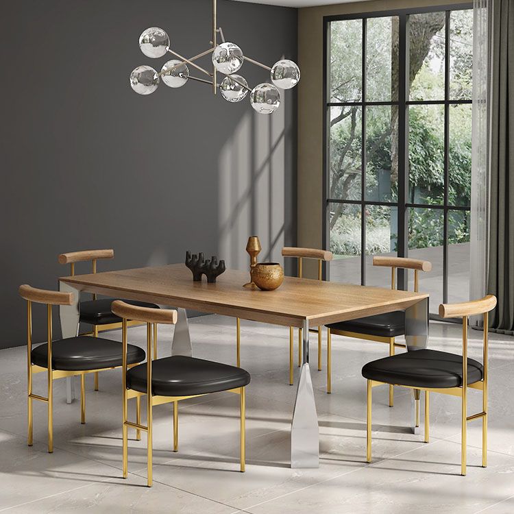 Silla de comedor de metal de estilo nórdico, silla lateral de comedor con respaldo abierto para uso en restaurantes
