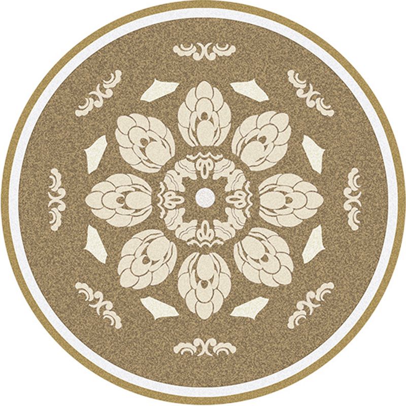 Nostalgisch traditioneel vloerkleed multi-gekleurde bloemen gedrukt tapijt Anti-slip achterste huisdiervriendelijke machine wasbaar tapijt voor slaapkamer