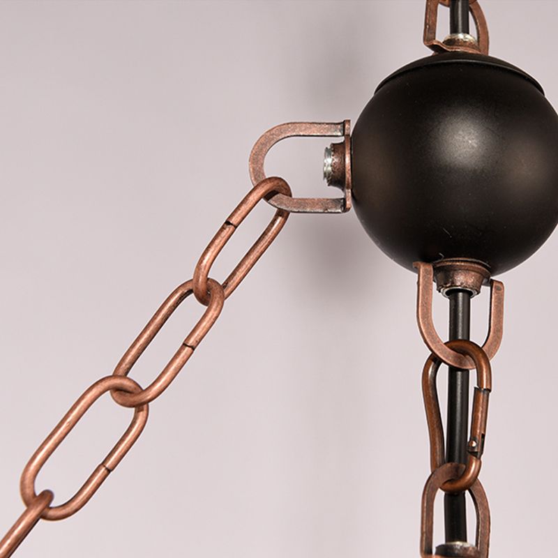 2/3 lumières lampe à lustre étoile rustique avec planche en bois en verre coloré en verre intérieur lumière pour la cuisine