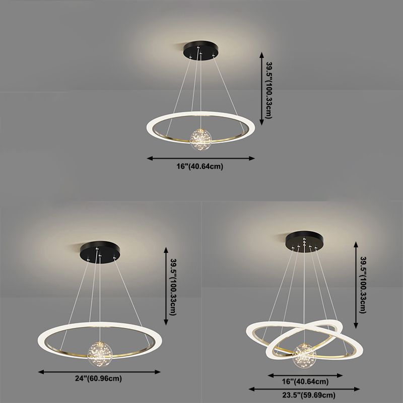 Licht luxe minimalisme Moderne Noordse stijl LED hanger kroonluchter licht voor eetkamer woonkamer