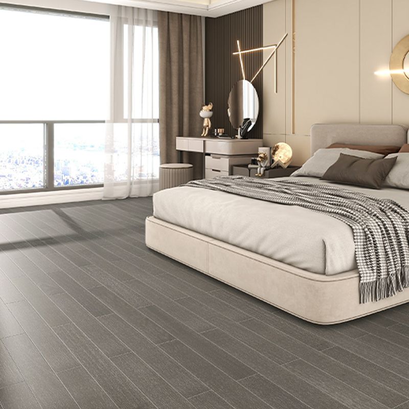 Contemporary Hardwood Deck Tiles Solid Wood Smooth Side Trim Piece