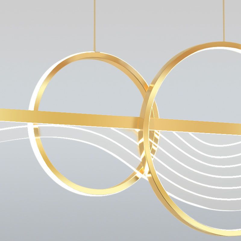 Postmoderne LED -Island -Lampen -Acryl -Schmetterlingsaufhängung Licht für Esszimmer