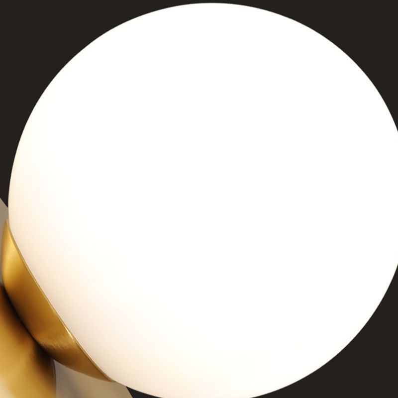 Round Shape Glass Vanity Lamp Modern Style 1 Light Vanity Light Fixture