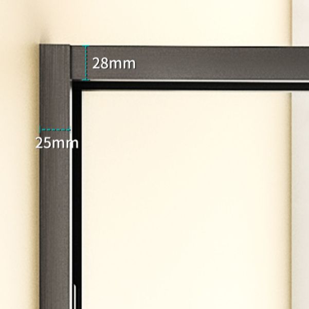 Tempered Shower Bath Door Double Sliding Shower Door with 2 Handle