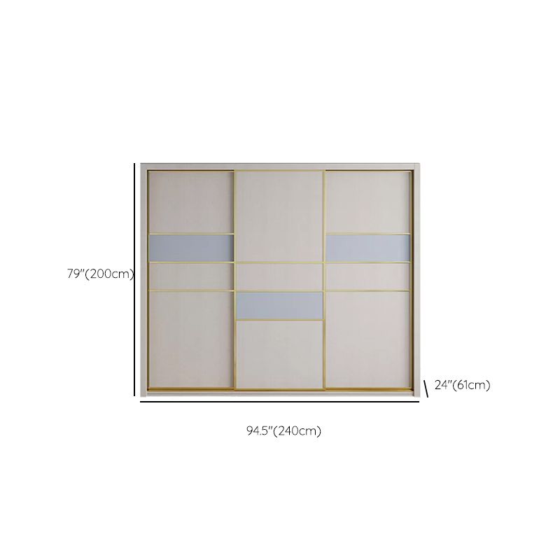 Sliding Wardrobe Closet with Shelves Contemporary Wardrobe Cabinet