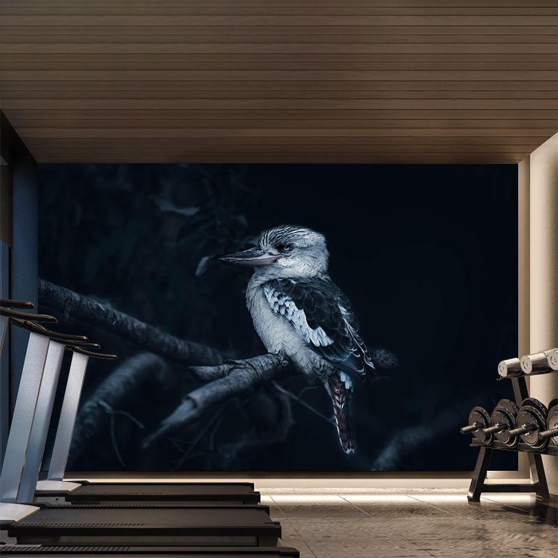 Kingfisher Contemporary Mural Wallpaper Mildew Resistant Wall Decor for Accent Wall