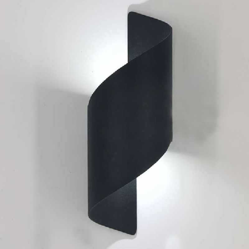 Luces de pared de pared envuelta en 2 luces luces de pared de metal de estilo contemporáneo