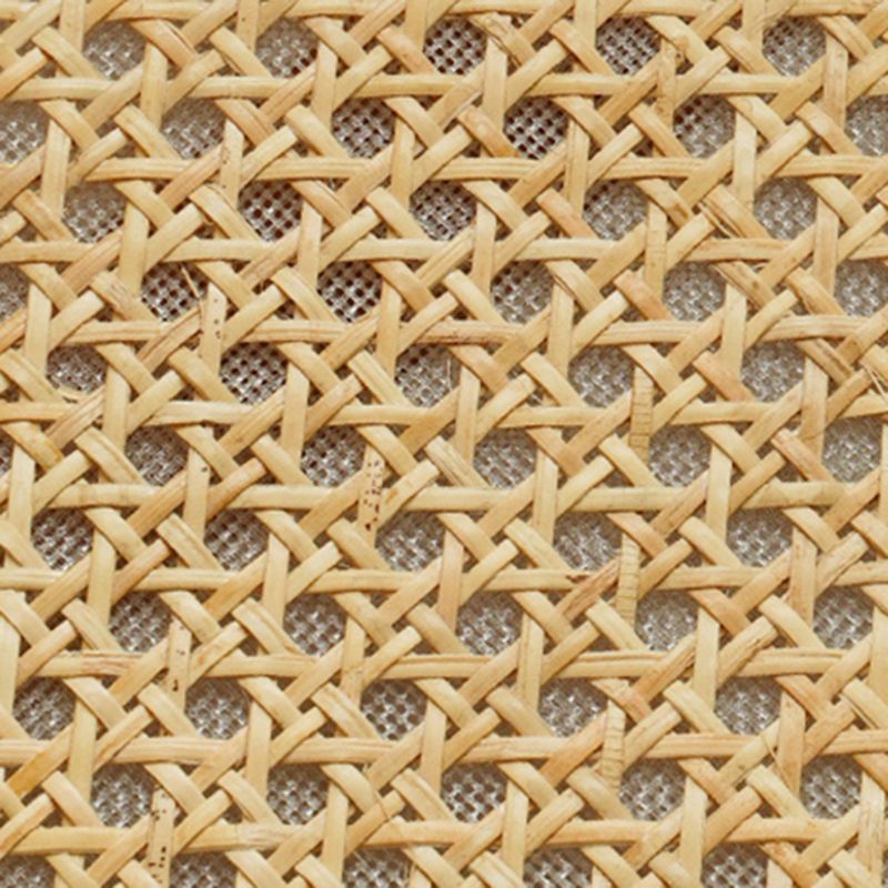 Traditional Style Dining Chair Solid Wood Cane Back Arm Chair for Home