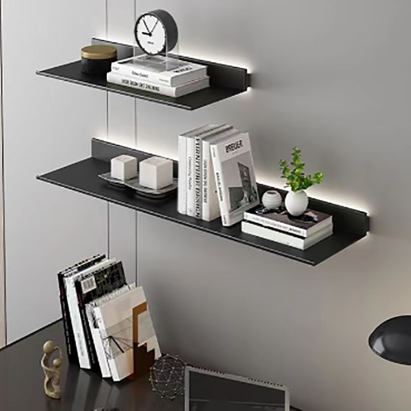 Modern Metal Bookcase Wall Mounted Floating Bookshelf for Living Room