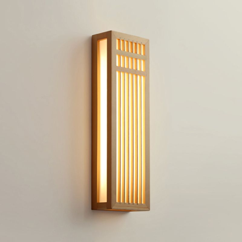 Modern Style Wall Light Fixture Simple Wooden Wall Light Sconce for Bedroom
