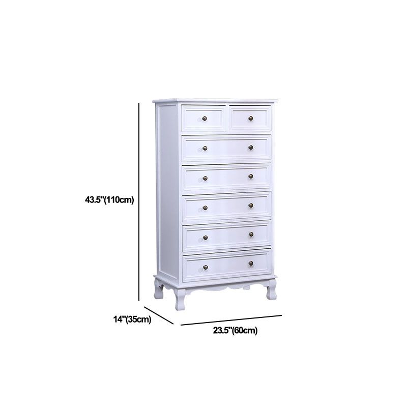 Solid Wood Storage Chest Retro Style Vertical Storage Chest Dresser