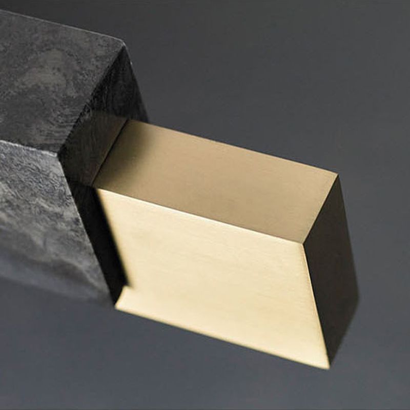 Colgante de la isla recta de latón de la isla de estilo moderno con mármol para el comedor