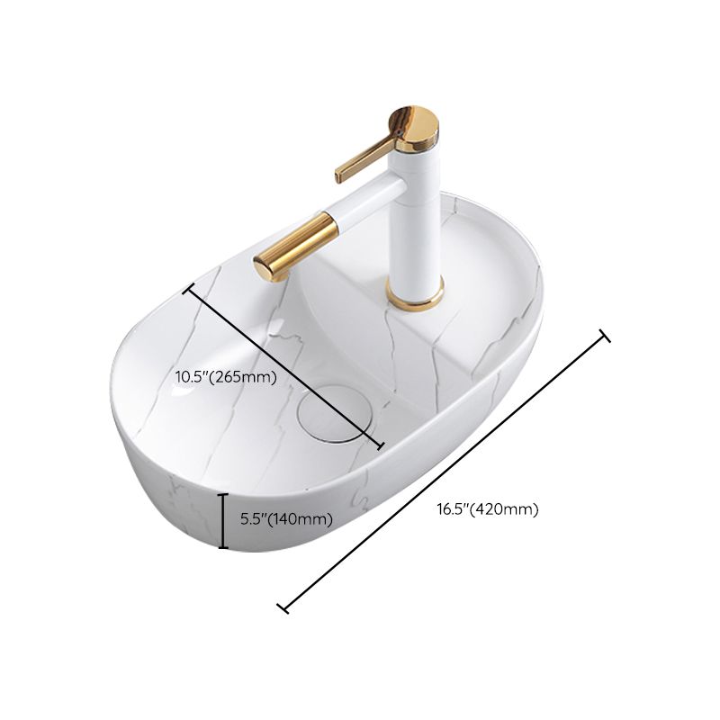Classic Style Bathroom Sink Stainless Steel Dirt Resistant Bathroom Sink
