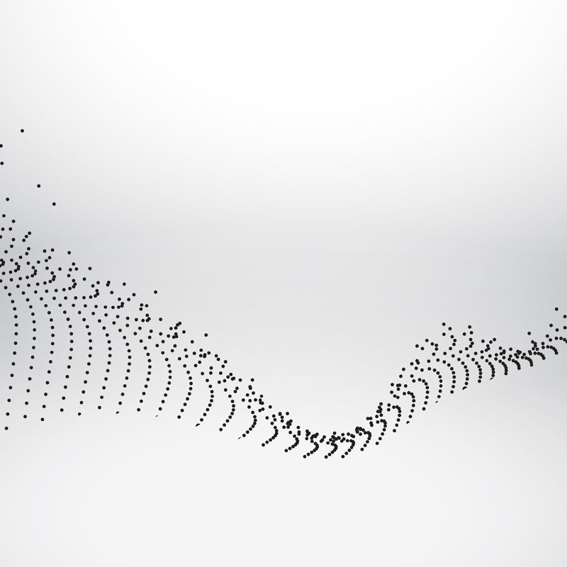 Minimalist Dotted Backbone Pattern Mural for Bedroom Custom Wall Art in Black-White