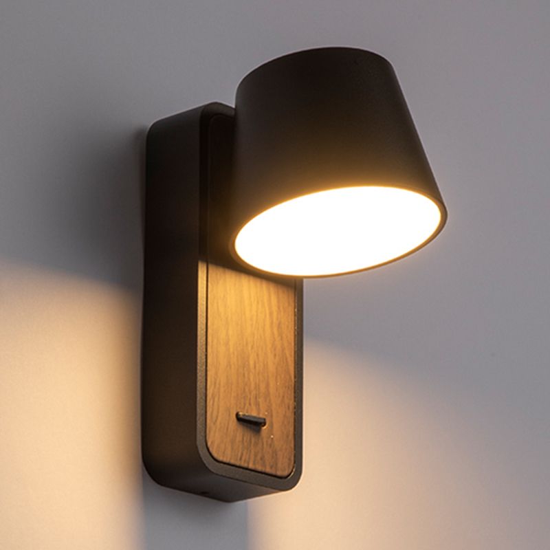 Modern Aluminum Wall Light Geometric 1 Light Reading Wall Sconce for Bedroom