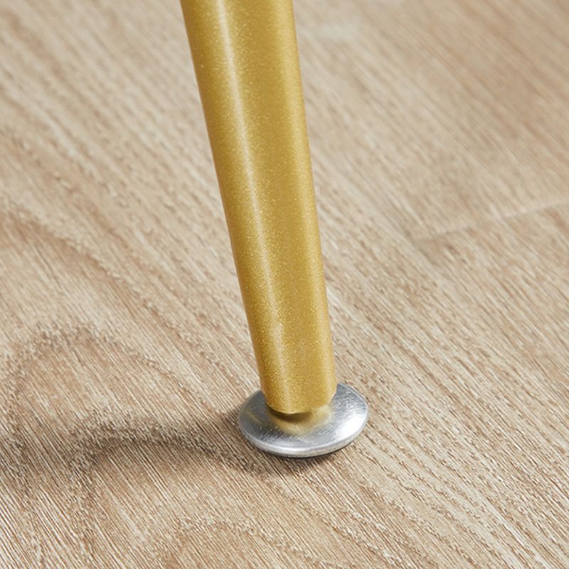 Scandinavian Luxury Upholstered Armless Dining Chairs Solid Back Chair