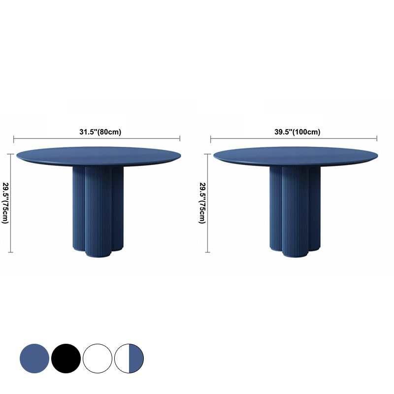 Round Dining Dinette Table Simplicity Style Tripod Base Home Furniture