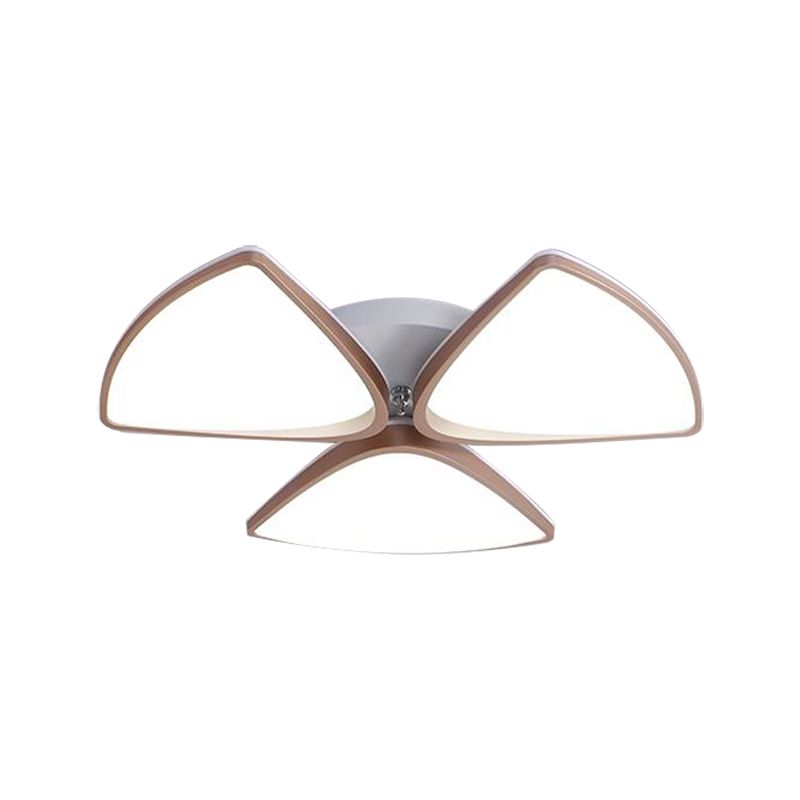 Contemporary Acrylic Ceiling Fixture for Bedroom, 3/4/5 Heads Ceiling Light Fixture in White, 3 Color