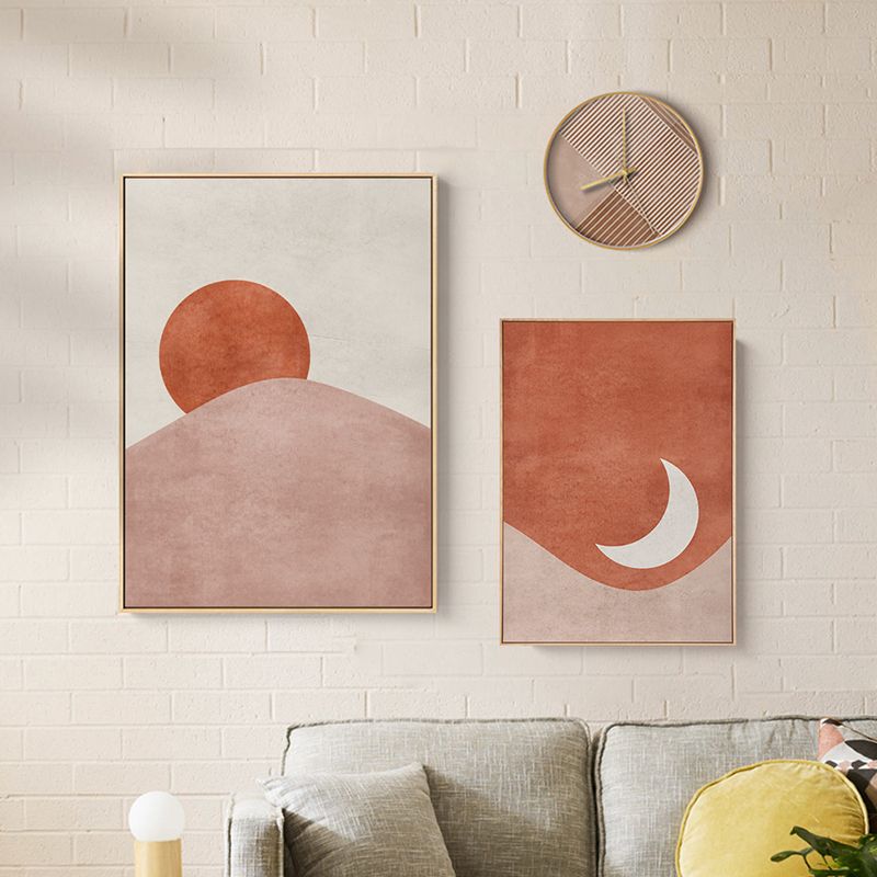 Natural Phenomena Wall Decor Universe Children's Art Textured Canvas Print for Room